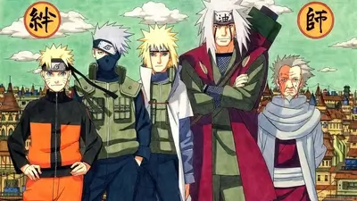 Five Hokage from Naruto