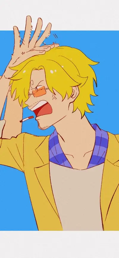 Frustrated blonde character with yellow jacket