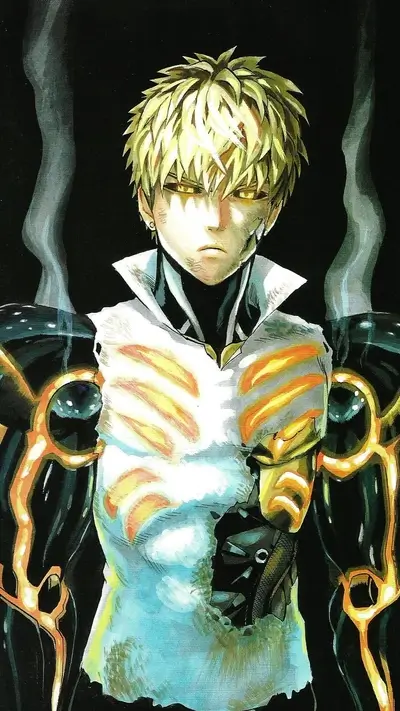 Genos from One Punch Man is ready for battle