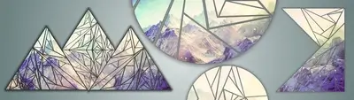 Geometric mountain art