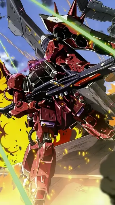 Giant robots battling in a futuristic setting