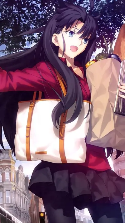 Girl carrying shopping bags