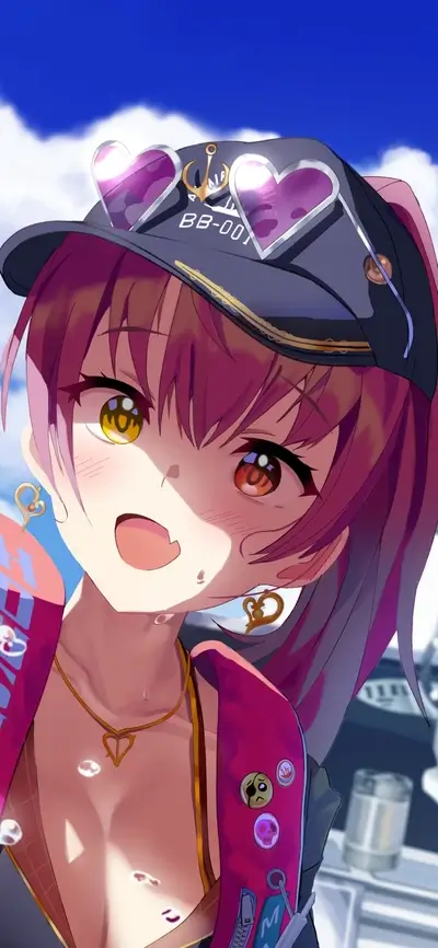 Girl in a cap and sunglasses