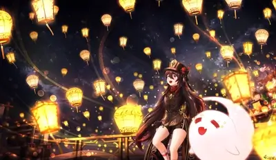 Girl in lantern festival