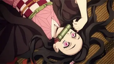 Girl lying down with a bamboo mouthguard