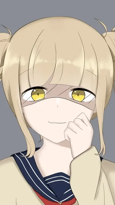 Girl with blonde hair and yellow eyes