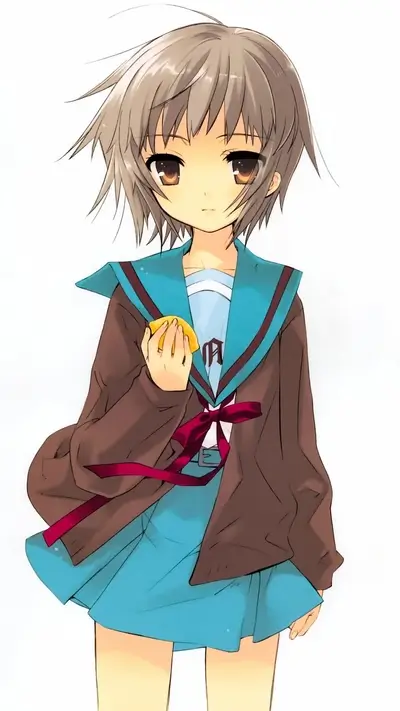 Girl with short hair holding a lemon