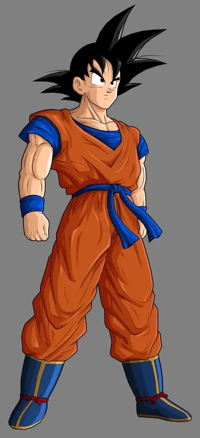 Goku in his signature orange gi