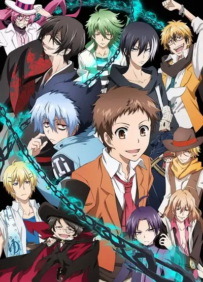 Group of characters posing together