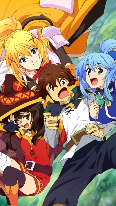 Group of friends posing together and making funny faces