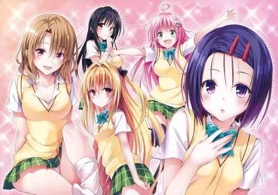Group of girls in school uniforms