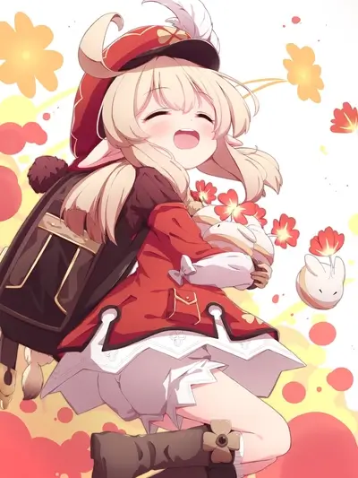 Happy girl with bunny plushies
