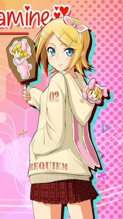 Hatsune Miku in a cute outfit