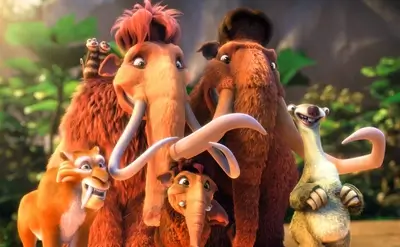 Ice Age animated characters together