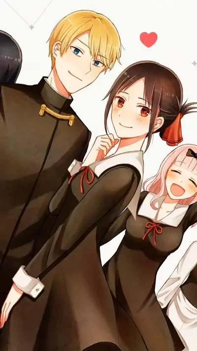 Kaguya-sama: Love is War characters in school uniforms