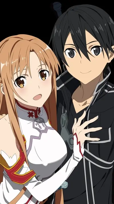 Kirito and Asuna from Sword Art Online
