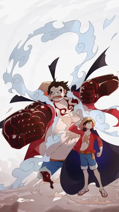 Luffy Gear 4, powerful and strong