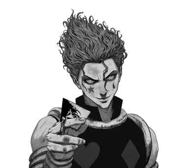 Menacing clown, card in hand, bloodied, star and teardrop makeup