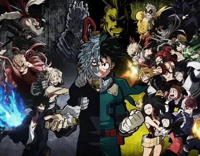 My Hero Academia characters assembled