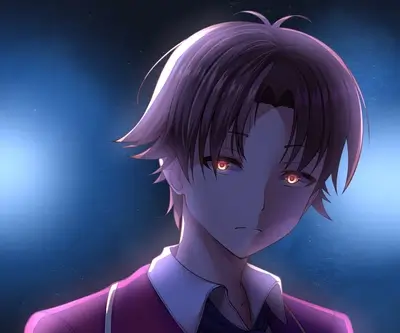 Mysterious boy with fiery eyes