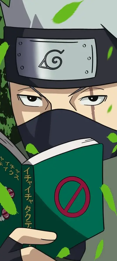 Naruto character reading a forbidden book