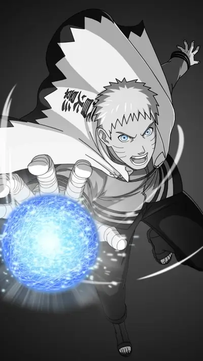 Naruto character with blue energy sphere