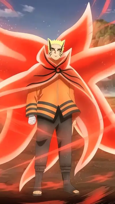 Naruto in Baryon Mode shows strength and power of ninja