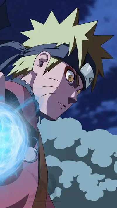 Naruto using a Rasengan
