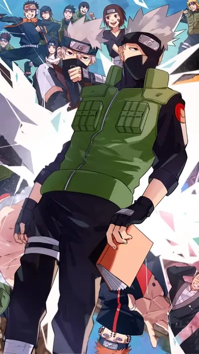 Naruto with his team