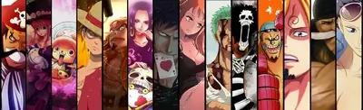 One Piece characters collage