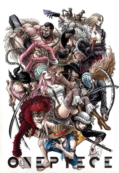 One Piece crew illustration