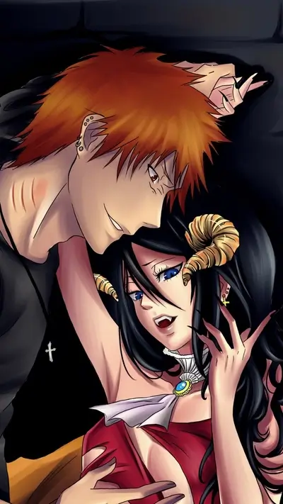 Passionate embrace, dark background