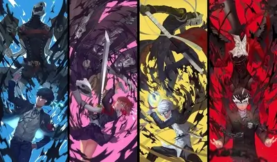Persona 5 Phantom Thieves action poses