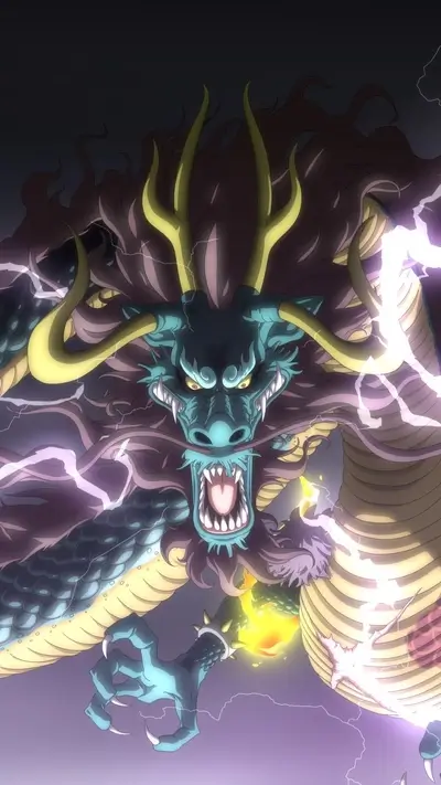 Powerful mythical dragon, emanating energy