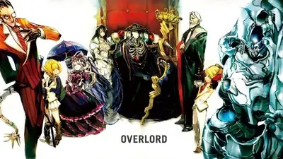 Powerful Overlord characters in formal pose against plain white background