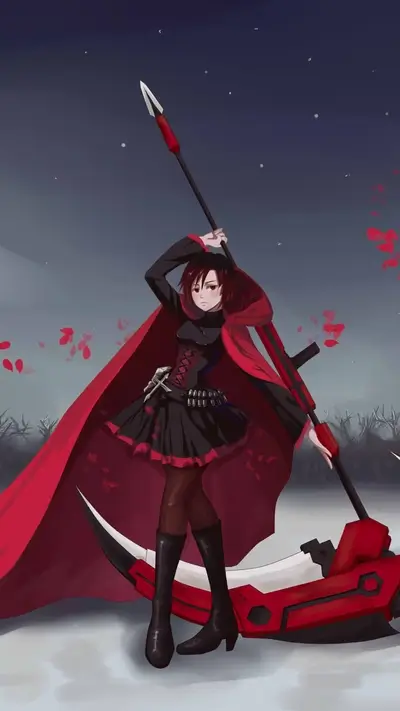 RWBY's Ruby Rose with Crescent Rose