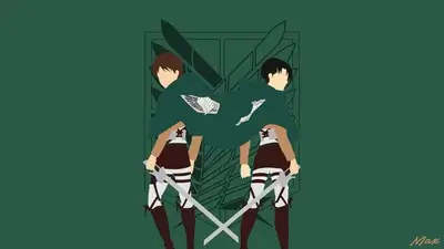 Shingeki no Kyojin minimalist artwork