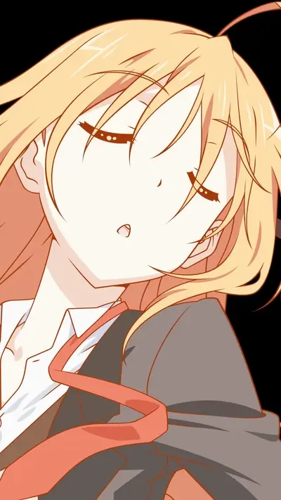 Sleeping girl with blonde hair