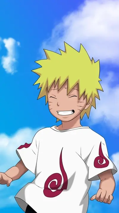 Smiling young boy with spiky blonde hair