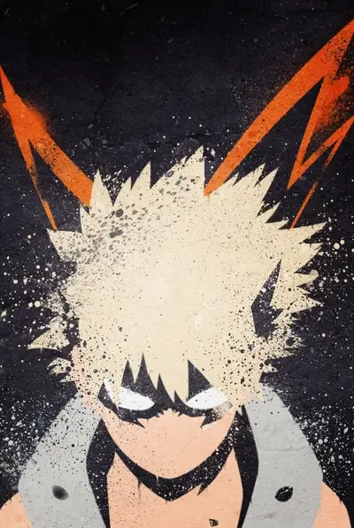 Spray paint art of a character
