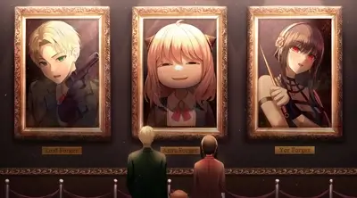 Spy x Family characters portrayed in paintings