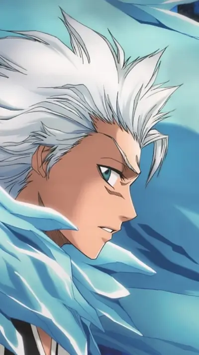 Stylish anime character portrait, sharp features, flowing hair