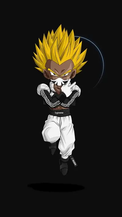 Stylish Dragon Ball Z character illustration