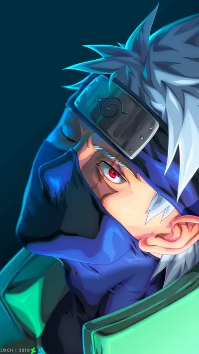 Stylish portrait of a ninja character