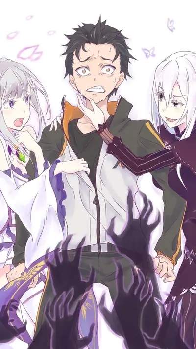 Subaru Natsuki being playfully harassed