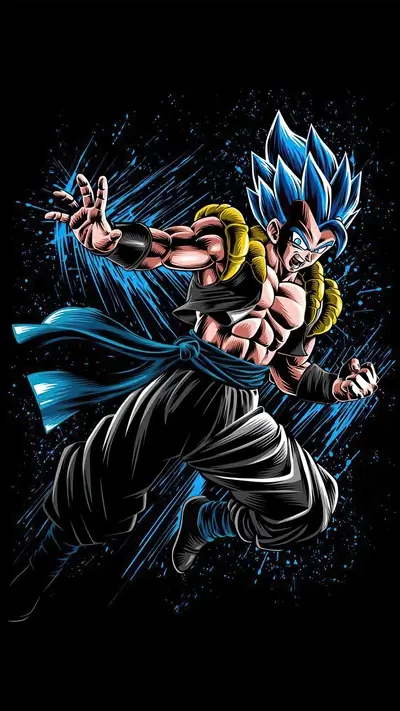 Super Saiyan Blue Gogeta in action