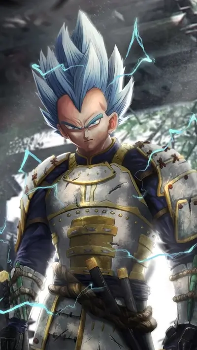 Super Saiyan Vegeta in Samurai Armor