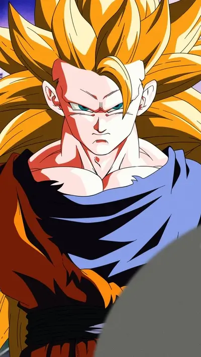 Super Saiyan warrior, powerful stance