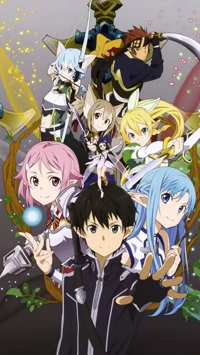 Sword Art Online characters group image