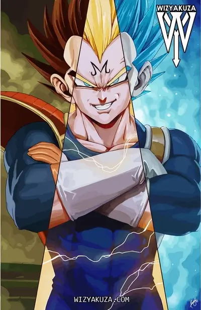 Three forms of Vegeta